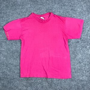 Sunbelt T-Shirt‎ Mens XL Pink Solid Blank Tee Vintage Soft 80s 90s Casual